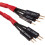 Corsair Corsair 30 cm Red Premium Braided Sleeved Front Panel Extension Kit 6