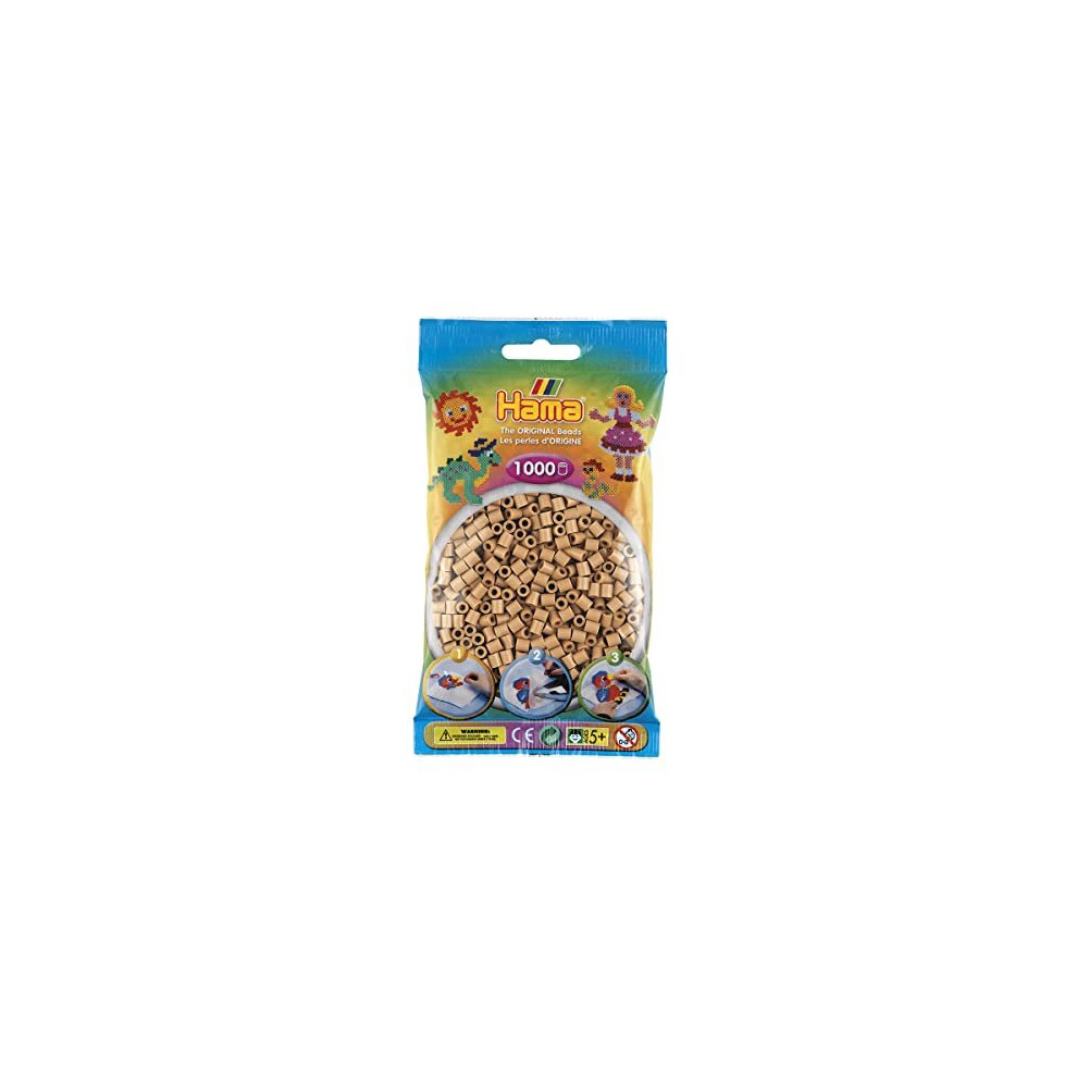 Hama 10.207-75 Tan-1,000 Beads in Bag, Multicolour