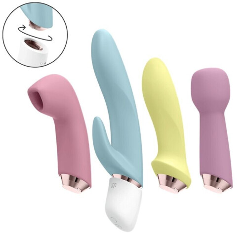 SATISFYER MARVELOUS FOUR - VIBRATOR  AIR PULSE SET 2