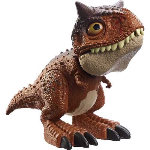 Jurassic World ​Jurassic World Chompin' Carnotaurus Toro Dinosaur Action Figure Camp Cretaceous with Button-Activated Chomping & Other Motions