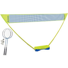 Badminton-Set - SCHILDKROT - Donic Schildkröt - 2 Schläger - 1 Netz - Farbe blau/gelb