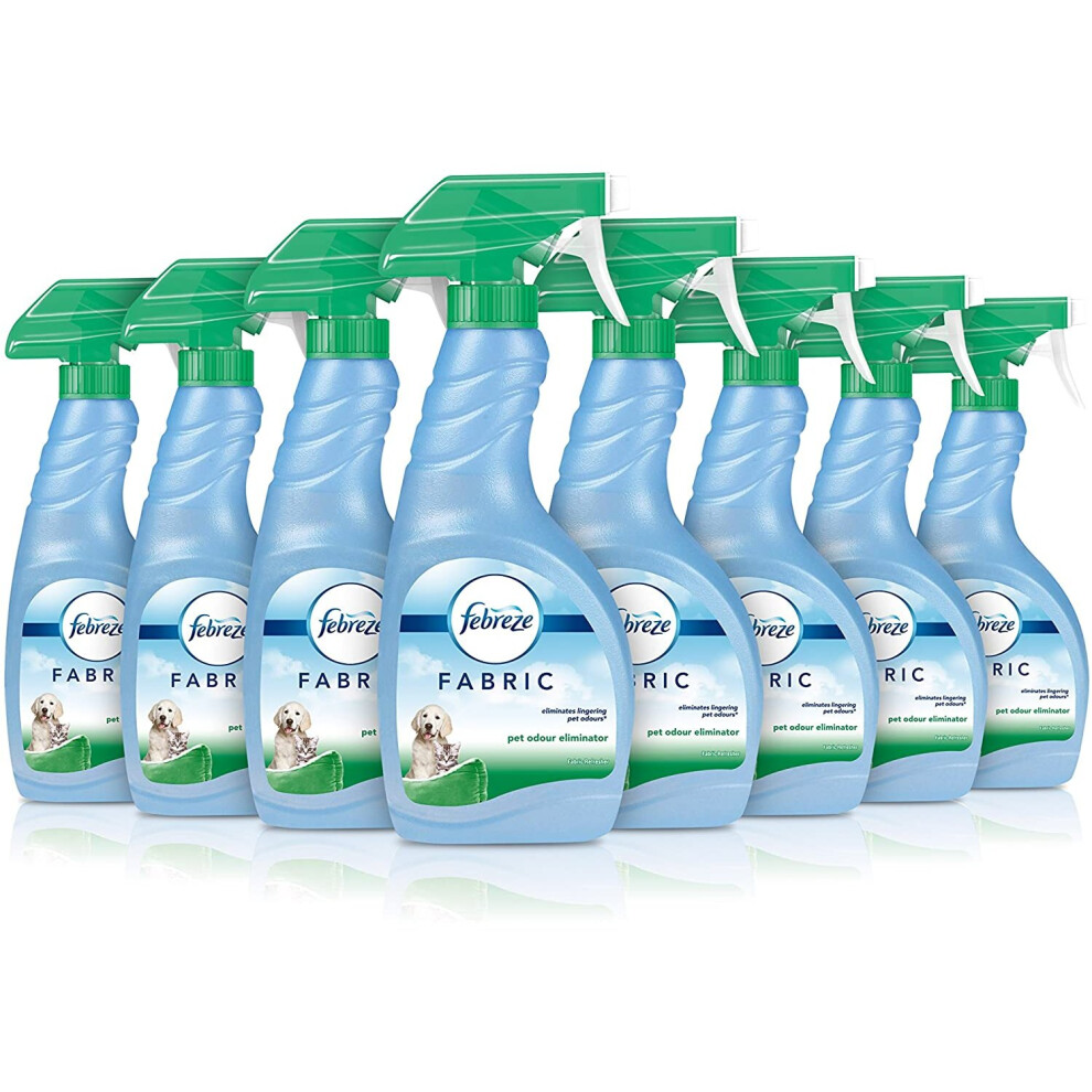 Febreze Fabric Freshener Spray, Odour Eliminator, Fresh, 4 Litre (500 ml x 8)