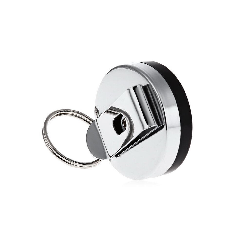 Plastic Tool Belt Retractable Key Recoil Ring Pull Chain Clip ID Card Holder