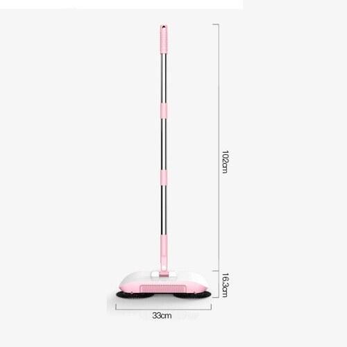 () Mopping Machine Spin Hand Push Sweeper 360 Brush Sweeper Tool Adjustable Floor Cleaner