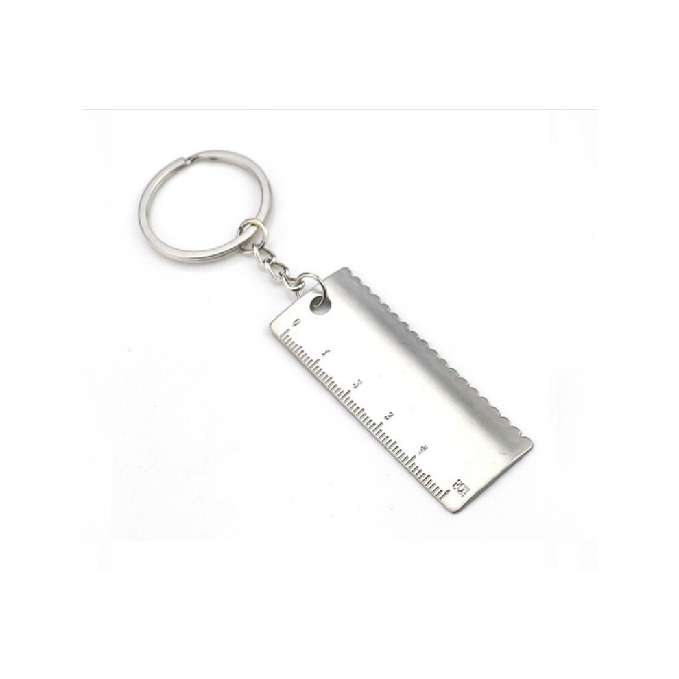 Mini Tool Sawtooth Ruler Keychain Emulation