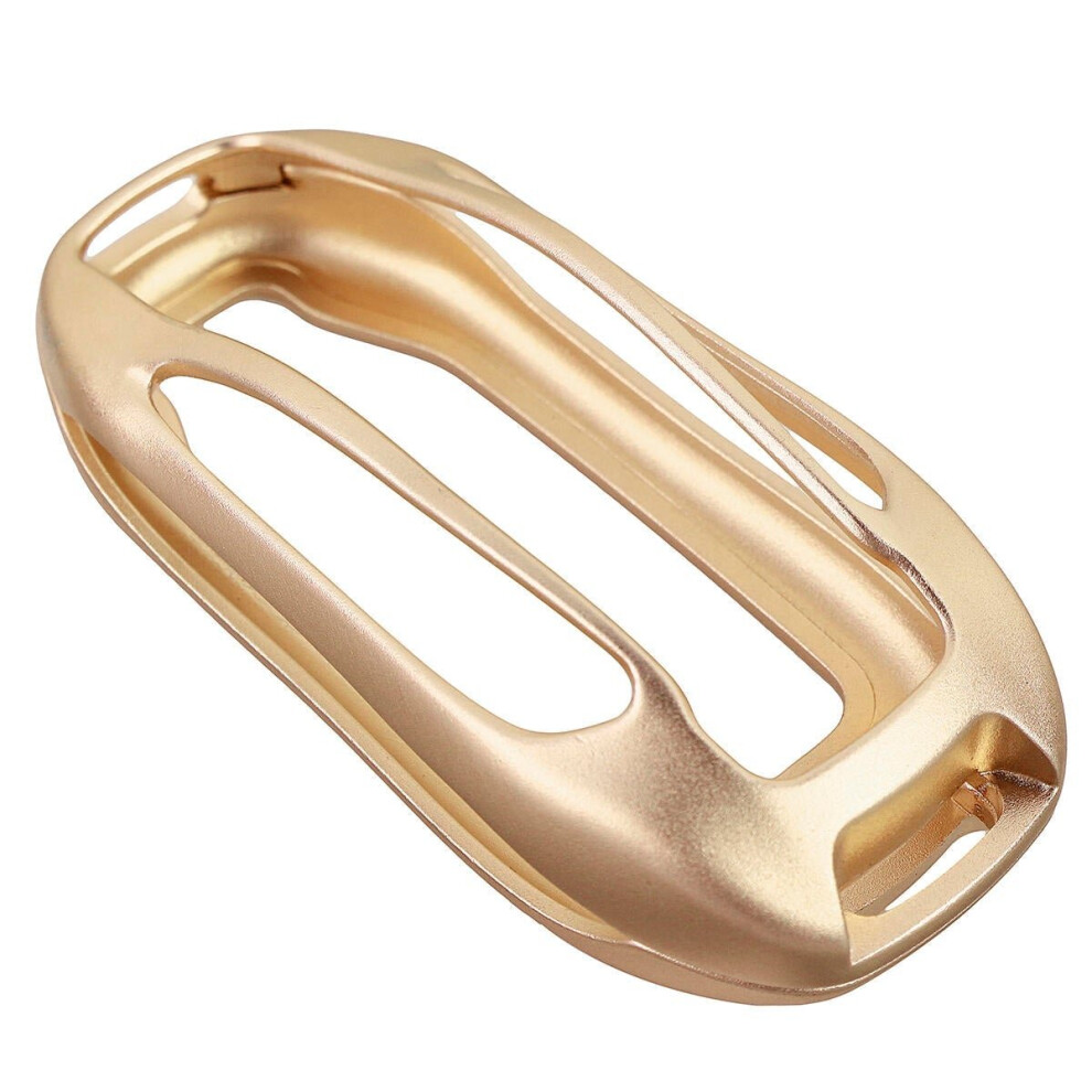 (Gold) 8 Colors Aluminum Alloy Remote Key Cover Fob Case Shell W/ Keychain Fits For Tesla Model X Gold 3654659191748