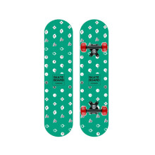 (Green White) 23.5inch Skateboard Natural Maple Complete Skate board Beginner&Professional for Cruising Carving Free-Style Downhill