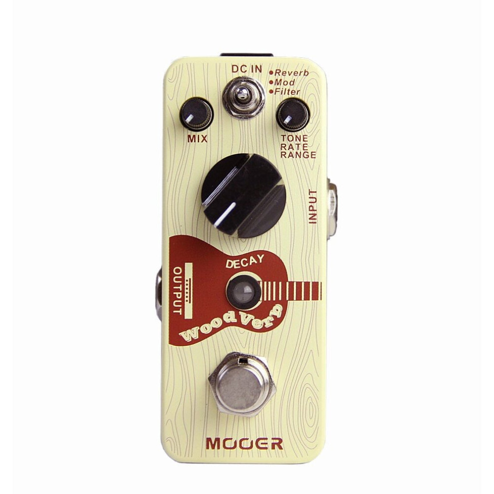 Acoustic Guitar Reverb Pedal Digital Reverb/Mod/Filter Modes True Bypass Micro Series Compact