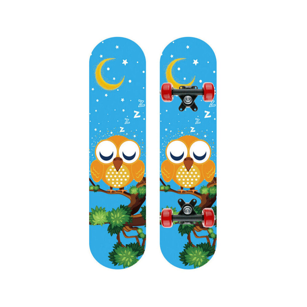 (Blue) 23.5inch Skateboard Natural Maple Complete Skate board Beginner＆Professional for Cruising Carving Free-Style Downhill
