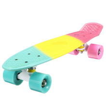 22inch Colorful Skateboard Mini Kids 4 Wheels Cruiser Style Board Sport Long Board