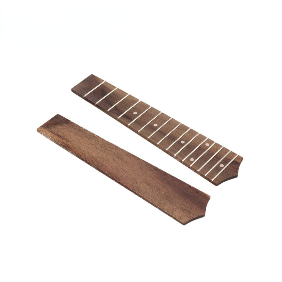 Ukulele Fretboard 21" Fingerboard 15 Frets Rosewood For Soprano Guitar Parts Accessories