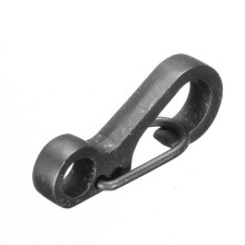 (Grey) Alloy Carabiner Camp Snap Clip Hook Keychain Keyring Hiking Climbing Tool