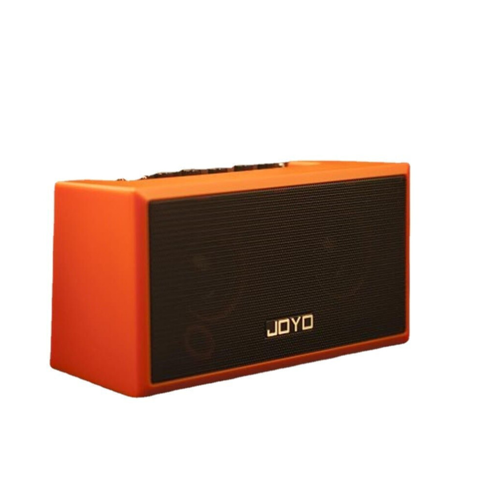 (Orange) Portable Guitar Amplifier Mini Bluetooth Amp Speaker for Acoustic Electric Guitar Bass