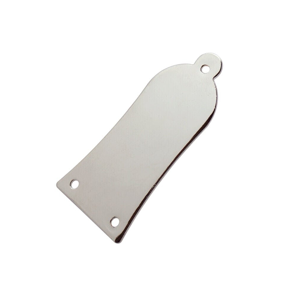 (Silver) Guitar Adjustment Lever Cover Clock Cover 3 Holes Iron Core Cover Trapezoidal Iron Core Cover