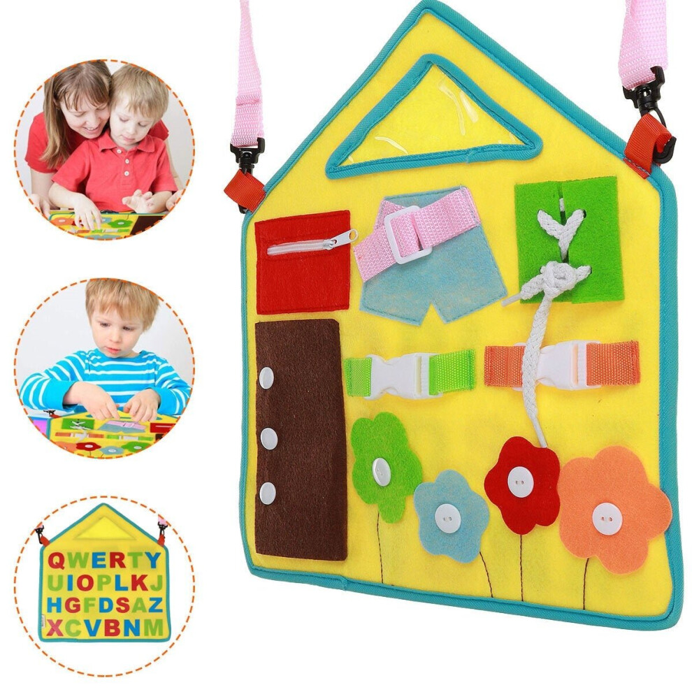 Baby Early Education Apron Preschool Education Felt Board Toy Training Child Finger Flexibility for Kid Birthday Gift