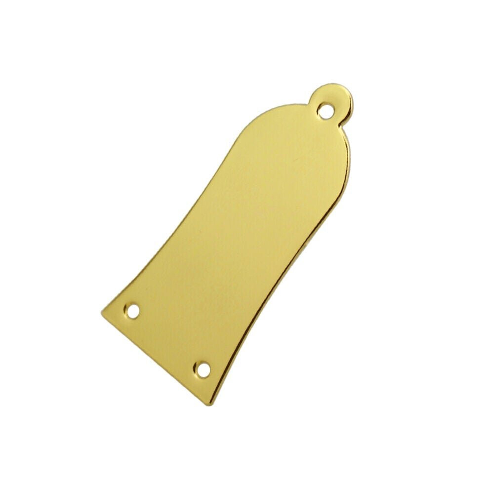 (Gold) Guitar Adjustment Lever Cover Clock Cover 3 Holes Iron Core Cover Trapezoidal Iron Core Cover