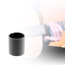(Black) Stainless Steel Tube 28MM Metal Finger Guitar Slider For Ukulele String Instruments Accessories
