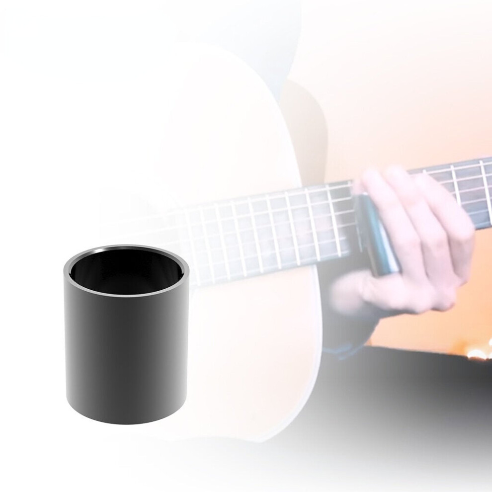 Greenzech (Black) Stainless Steel Tube 28MM Metal Finger Guitar Slider For Ukulele String Instruments Accessories