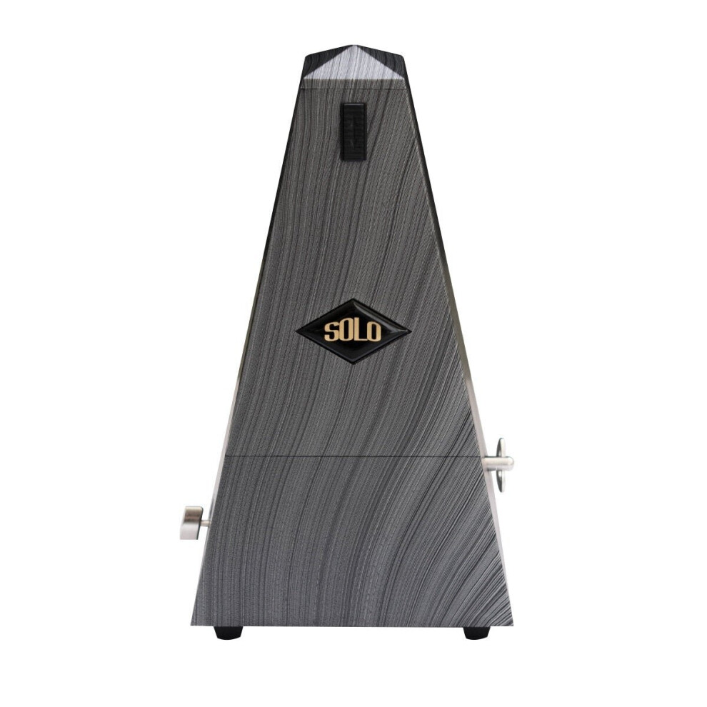 (Silver) Tower Type Guitar Metronome Bell Ring Rhythm Mechanical Pendulum for Bass Piano Violin Accessories