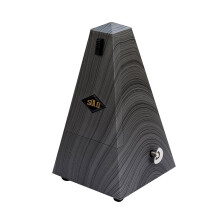 (Black) Tower Type Guitar Metronome Bell Ring Rhythm Mechanical Pendulum for Bass Piano Violin Accessories
