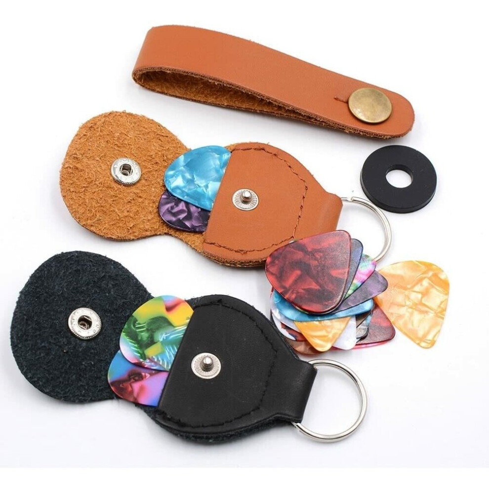 29PCS Guitar Accessories Set with Guitar Picks,Pick Holder Case,Picks Pocket Holder