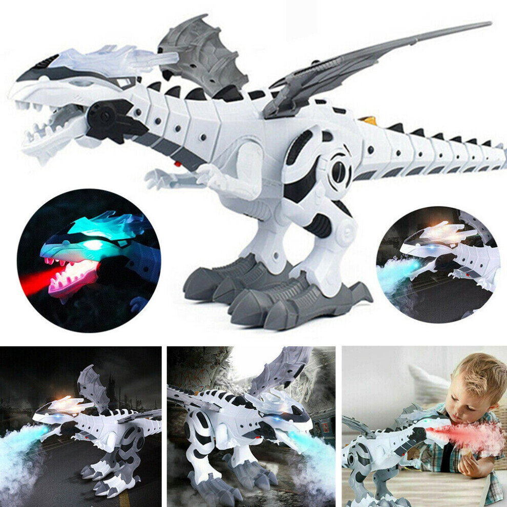 Electric Walking Dragon Toy - Fire Breathing & Water Spray Dinosaur