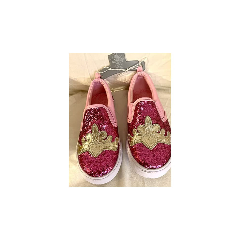 Girls  Glitter Pink  Slip-on Sneaker Trainers Kids UK Size ; 13 EU; 32