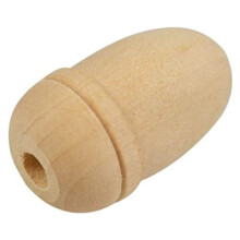 Merriway® BH00346 Small Wooden Curtain Pull Blind Cord Acorn - Pack of 4