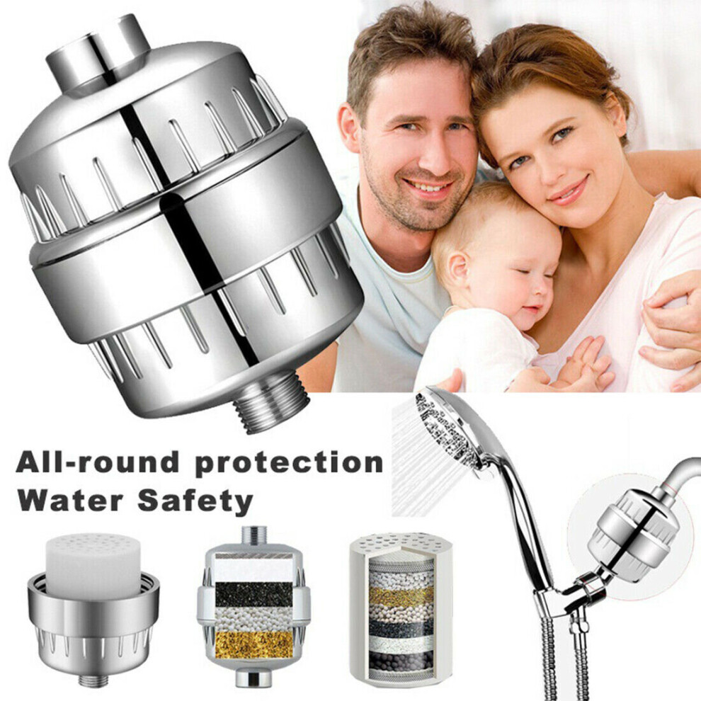 15 Stage Shower Head Filter -Universal High -Output Hard Water Filter 9183850346984