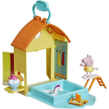Peppa Pig Peppas Adventures Peppas Zwembad Speelset Peuterspeelgoed Inclusief 1 Figuur en 4 Accessoires Vanaf 3 Jaar