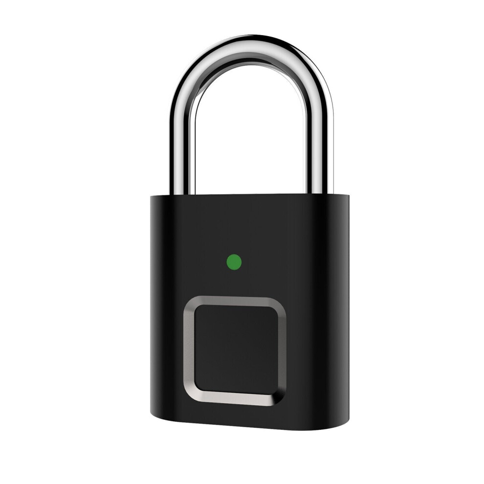 Smart Fingerprint Lock Security Keyless Padlock For Door Box Bag USB Charging