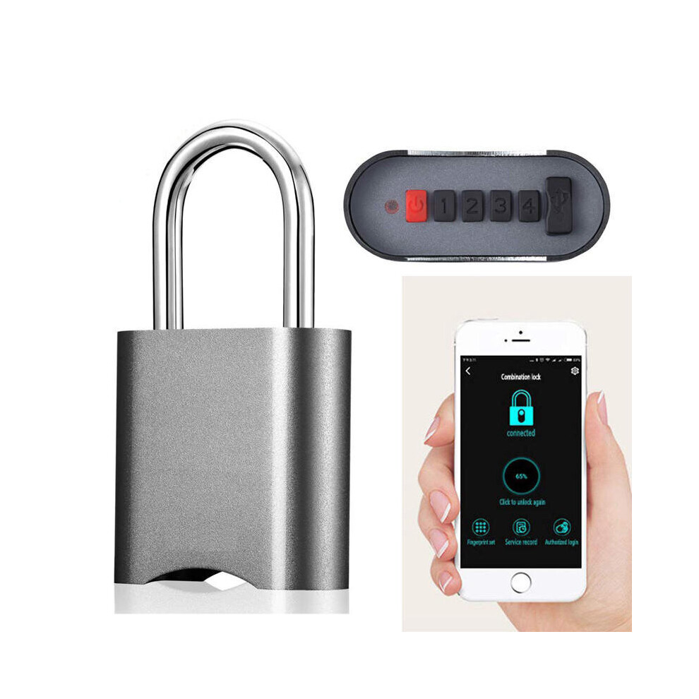 Smart bluetooth Password Lock Phone APP Waterproof Anti-theft Padlock Remote Authorization Keyless Door Lock