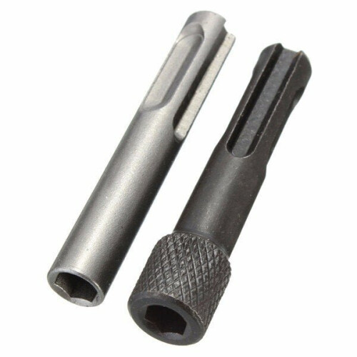 2pcs SDS To 1/4 Inch Hex Shank Drill Bit Adaptor Magnetic Socket Driver Conversion Tool 1