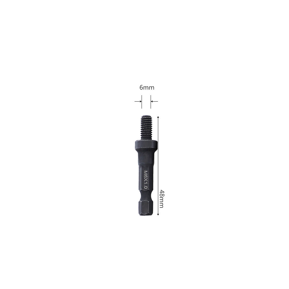 (NWY M6x1.0) Self-Tapping Socket Adapter for 6mm/8mm/10mm Insert Nuts or Hanger Bolt Power Drill Tools 1/4 Inch Hex Shank