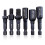 (STY M6x1.0) Self-Tapping Socket Adapter for 6mm/8mm/10mm Insert Nuts or Hanger Bolt Power Drill Tools 1/4 Inch Hex Shank 2