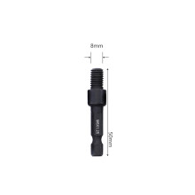 (NWY M8x1.25) Self-Tapping Socket Adapter for 6mm/8mm/10mm Insert Nuts or Hanger Bolt Power Drill Tools 1/4 Inch Hex Shank