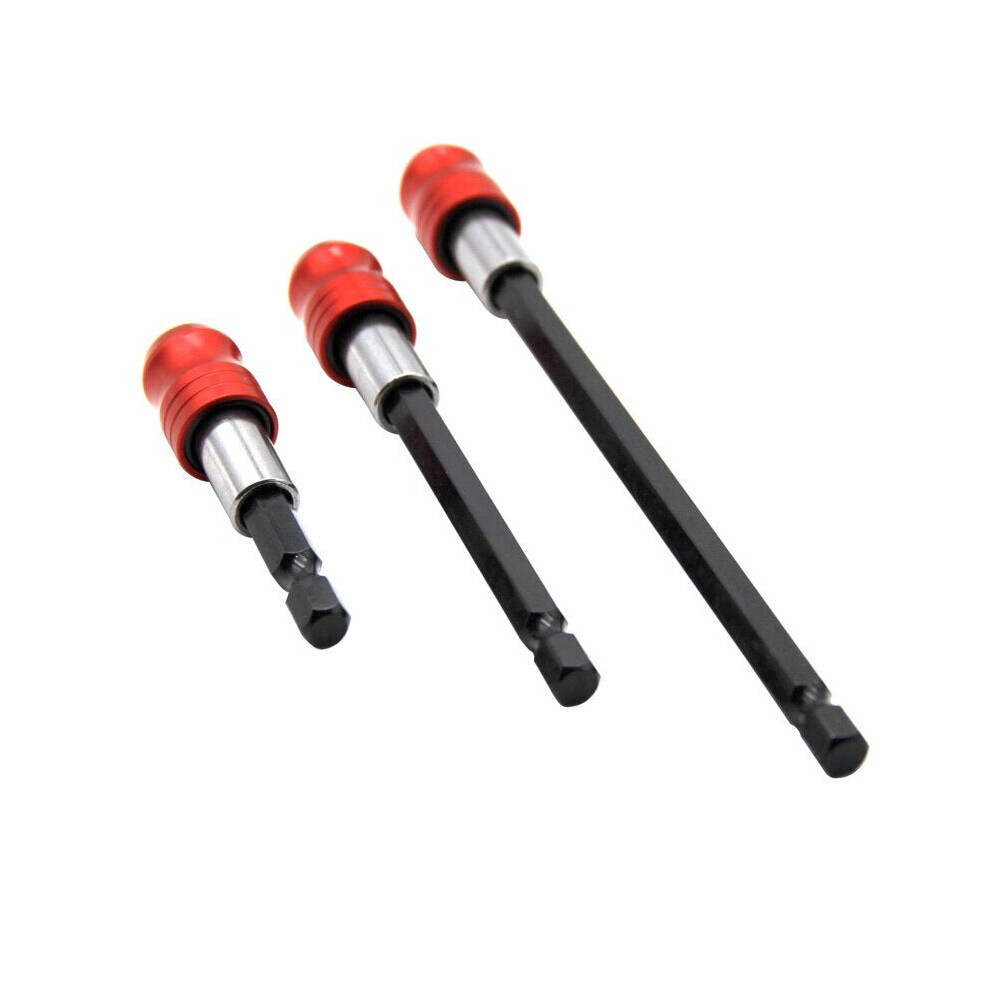 (60mm) 60mm/100mm/150mm Quick Release Locking Socket Extension Bar Rod Set Kits 1/4 Inch Hex Shank Holder Drill Bits