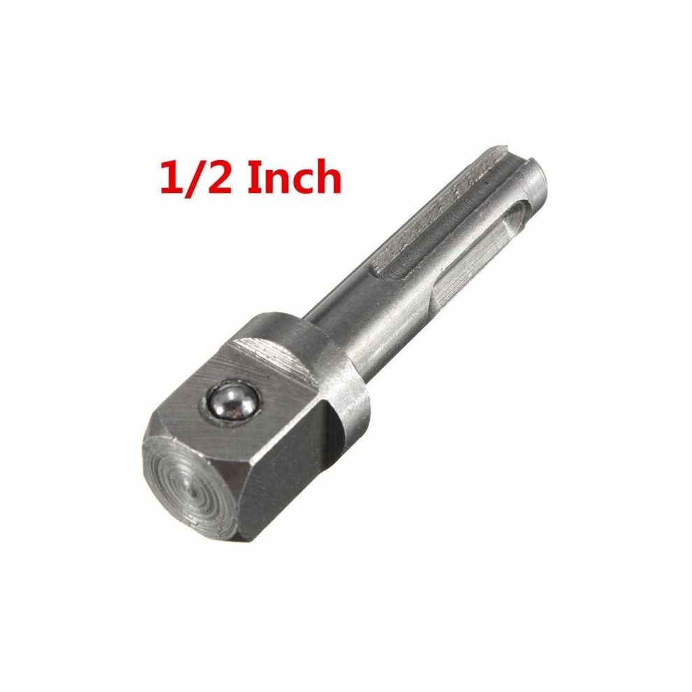 (1/2) 3/8 1/2 Inch SDS Socket Driver Adapter Drive Bit Power Drill Chuck Extension Adapter