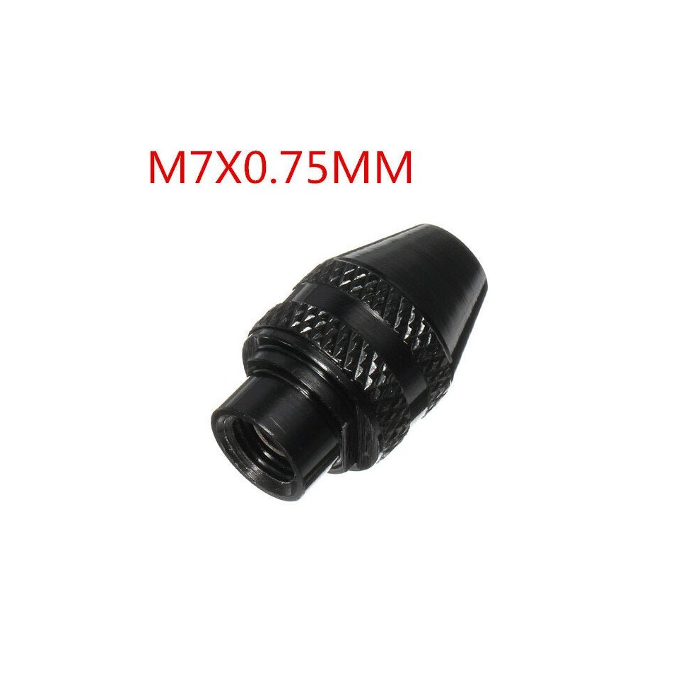 (1#: M7x0.75mm) 0.4-3.2mm Keyless Electric Drill Chuck Metric Mini Drill Collet for Rotary Tool