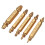 5Pcs Golden Damaged Screw Extractor Drill Bits Guide Set Broken Speed Out Stud Stripped Screw Remover Tool 6