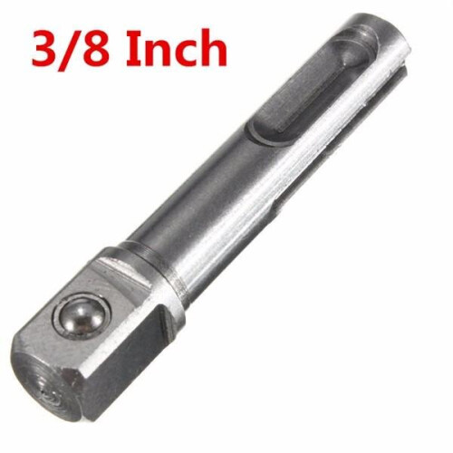 (3/8) 3/8 1/2 Inch SDS Socket Driver Adapter Drive Bit Power Drill Chuck Extension Adapter