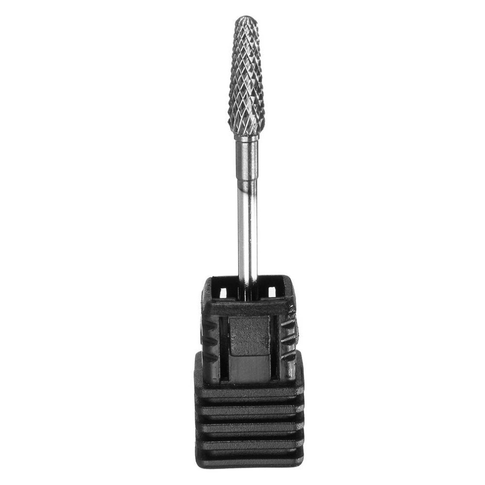 (M 3/32" Small Cone Bit) 3/32 Inch Nail Art Grinding Drill Bits Tungsten Steel Grinding Head Electric Manicure Machine