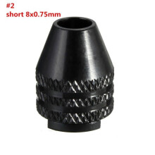 (#2:short 8*0.75mm) 0.3-3.2mm M7/M8x0.75mm Keyless Chuck Universal Chuck For Electric Grinder Drill Adapter