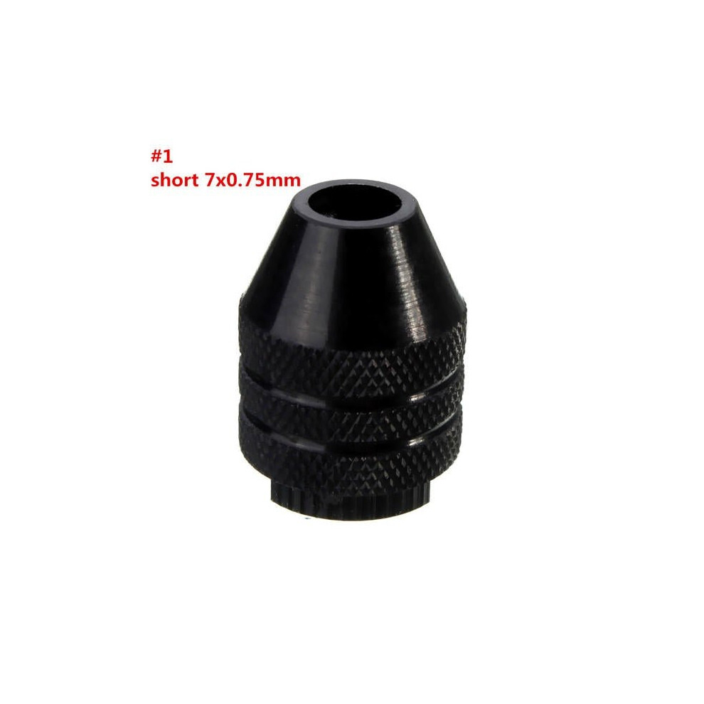(#1:Short 7*0.75Mm) 0.3-3.2Mm M7/M8x0.75mm Keyless Chuck Universal Chuck For Electric Grinder Drill Adapter 3654659272102