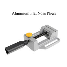 (Type A: Aluminum Flat Nose Pliers) Electric Drill Bracket 400mm Single/Double Head Drilling Holder Grinder Rack Stand Clamp Bench Press Stand And Aluminum Flat Nose Pliers