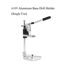 (Type B: 6109 Aluminum Base Drill Holder(single head)) Electric Drill Bracket 400mm Single/Double Head Drilling Holder Grinder Rack Stand Clamp Bench Press Stand And Aluminum Flat Nose Pliers