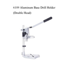 (Type C: 6109 Aluminum Base Drill Holder(double head)) Electric Drill Bracket 400mm Single/Double Head Drilling Holder Grinder Rack Stand Clamp Bench Press Stand And Aluminum Flat Nose Pliers