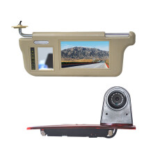 Driver Side Sun Visor Rear View Mirror Monitor & Reversing Camera for Ford Transit Custom