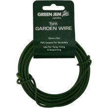 Green Jem Plastic Coated Garden Wire, 5 m