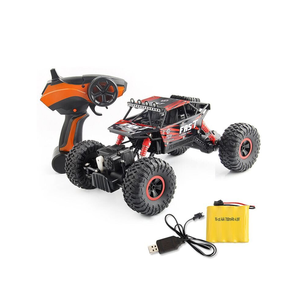 (Red) 1/18 2.4Ghz 4Wd Radio Remote Control Off Road Rc Car Atv Buggy Monster Truck Red